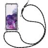 Soft Protective Case - PROSHOP - for Samsung Galaxy S20 - Transparent-Black - Shockproof - Lanyard