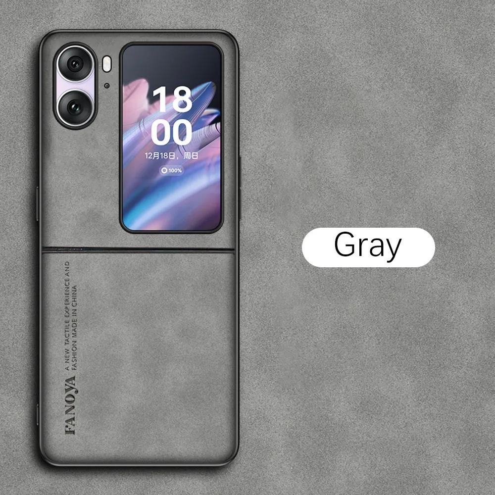 Lambskin Leather Case For OPPO Find N2 N3 Flip 5G FindN2 N3 Flip CPH2437 PGT110 Camera Shockproof Soft Bumper Cover Coque