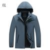Мужская куртка Softshell с капюшоном, ветровка с флисовой подкладкой, легкие водонепроницаемые куртки для походов (L-8XL)