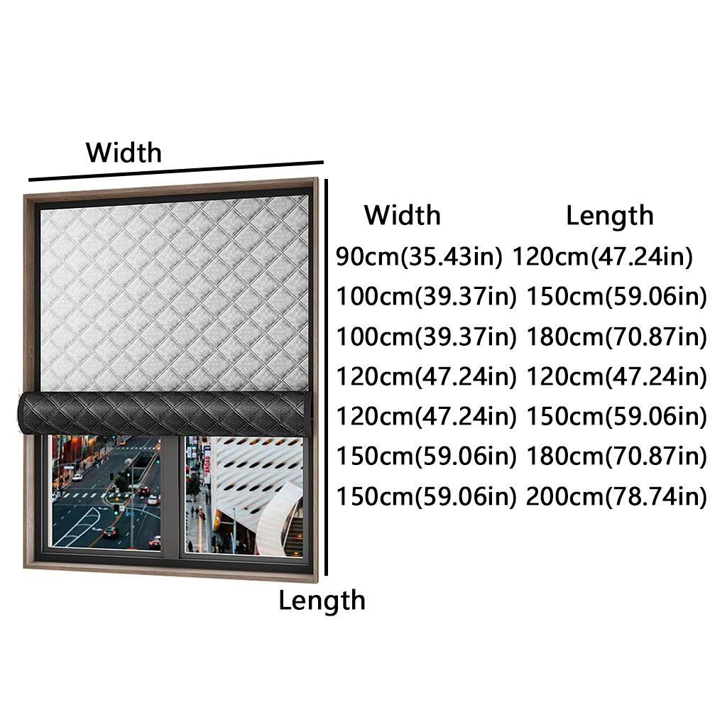 Insulation Film Soundproof Curtains Self-Adhesive Winter Warm Curtains Window Screens Bedroom
