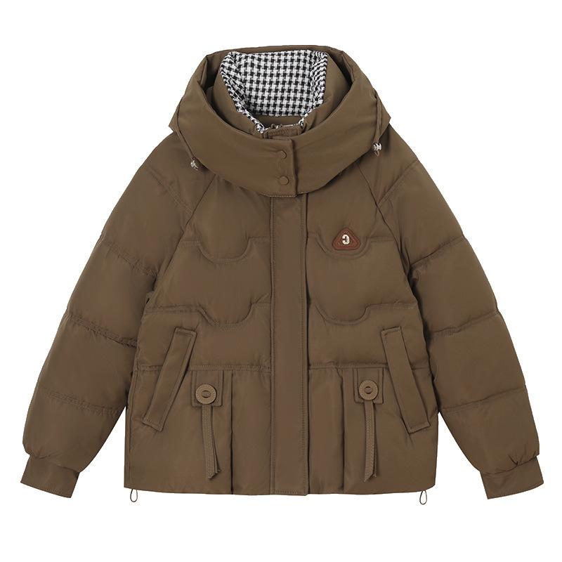 Женское короткое зимнее новое корейское исполнение свободное и утолщенное женское пальто большого размера темперамент маленькая стеганая куртка прилив