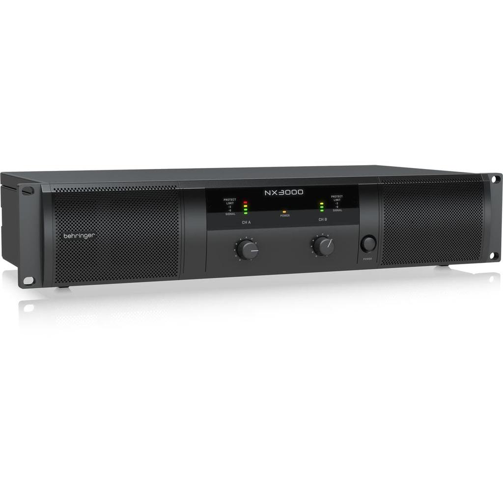 Behringer Power Amplifier Up To 2 X 1500W Class D Design SmartSense Speaker Impedance Correction NX3000