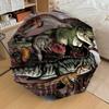 1 шт. Компактный складной ветрозащитный зонт-трость с рисунком динозавра, Автоматический складной зонт, Автоматическое открытие/закрытие, Подарок-178