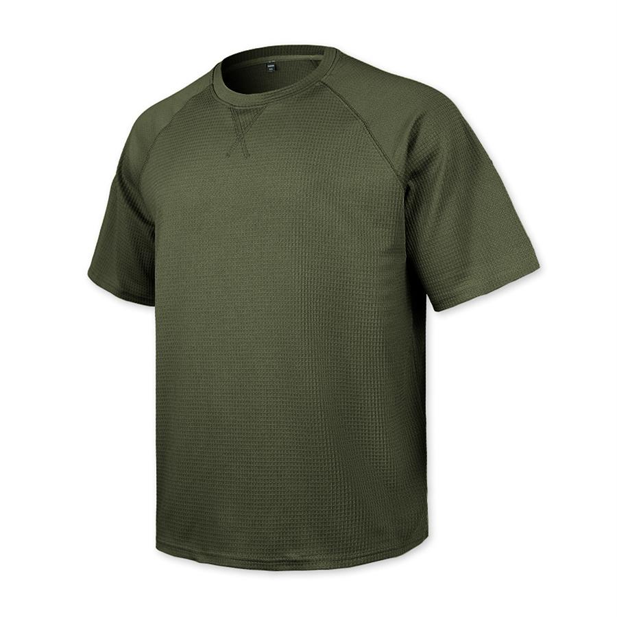 Men Casual T Shirt Waffle Knit Loose Fit T Shirts for Man Solid Color Short Sleeve Tee Oversized Fit Textured Fabric Crew Neck