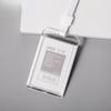 Double-sided, Staff Work Card Cover, Pass Access Card Holder, Name Badge Holder, ID Tag, Bus Card Sleeve, with Lanyard
