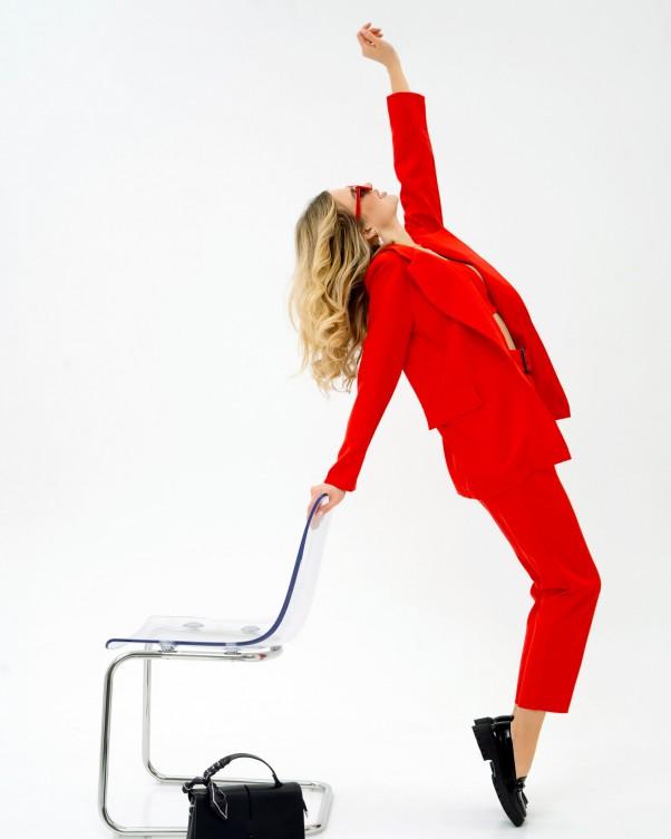 Черные лаковые туфли с цепями ISSA Plus