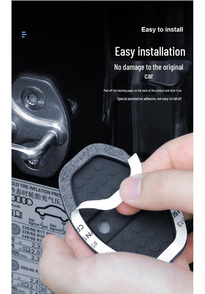 Jetta VS7 Car Door Lock Dustproof Anti-rust Silicone Sleeve with Cushioning and Shock Absorption.