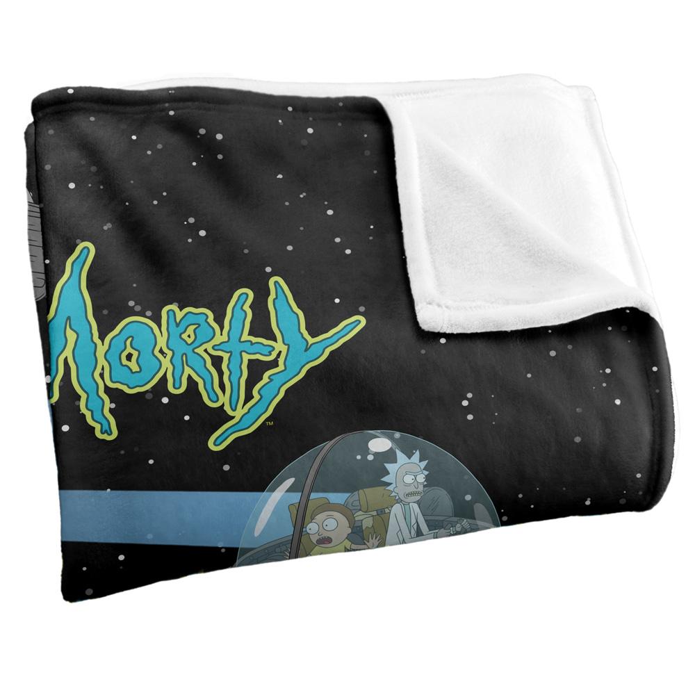 Rick And Morty Silky Space Supersoft Blanket
