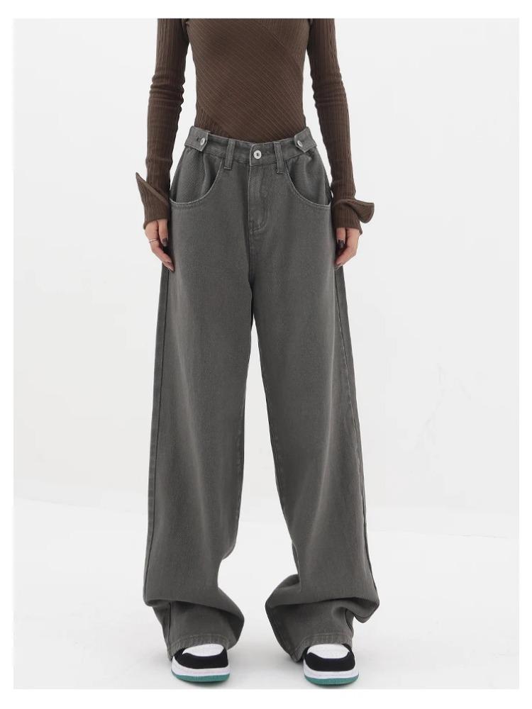 Summer New American Vintage Women Flare Jeans Camouflage High Waist Street Casual Trousers Baggy  Hip-hop Denim Pants Y2K