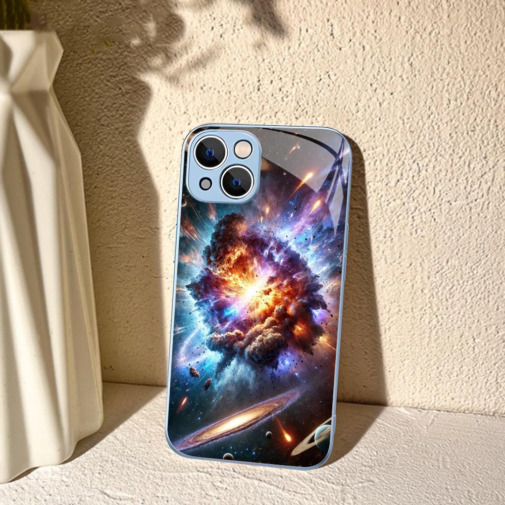 Чехол для телефона 'Космическая Вселенная Галактика' для iPhone 14 13 12 Mini 11 Pro XS Max X XR 14 Plus Защитное стекло