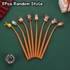 5Pcs Christmas Series Shake Pen 0.5Mm Neutral Pen Creative Cute Gel Pen Student Prizes Stationery School Office Supplies Gift