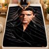 Flannel BlanketElvis Presley Warm Soft Throw Blanket for Indoor Sofa Bed Living Room Use