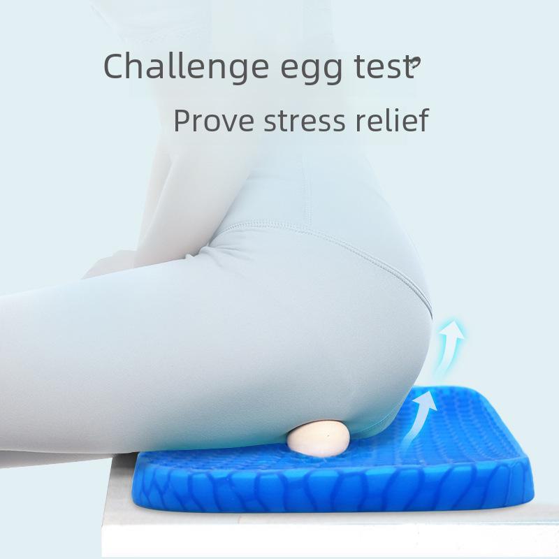 Подушка на сиденье с охлаждающим гелем и сотами для автомобиля и офиса