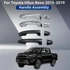 69210-0K200 Ручка 6922 Хромированные Аксессуары Инструменты Для Toyota Hilux Revo 2015 2016 2017 2018 Глянцевая Черная Ручка в Сборе