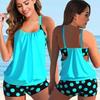 1 Set Women Swimsuit with Chest Pad No Underwire Sleeveless Suspender Top