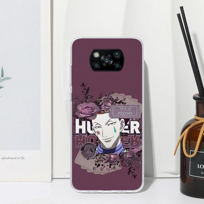 Hunter HXH Hisoka Phone Case For Xiaomi Poco X7 X6 X5 M7 M8 Pro F7 Ultra Redmi 15C 15 13C 13 12C 12 10 10C 10A Art Fundas Poco