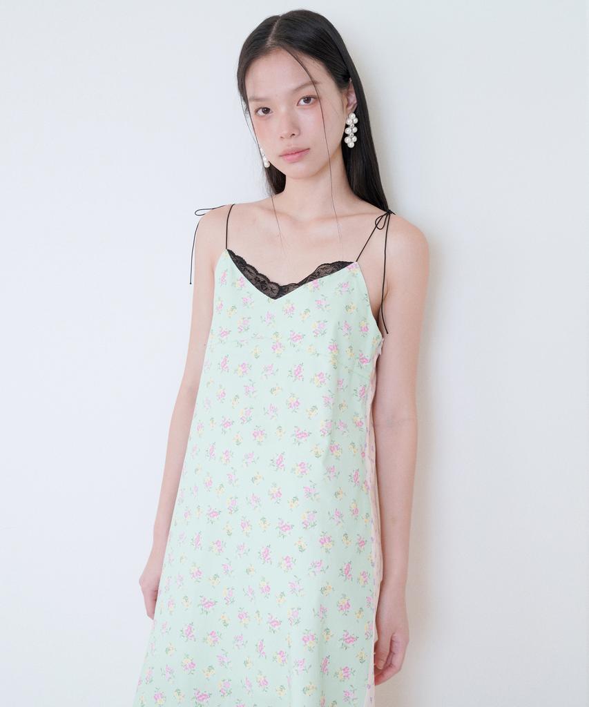 Sweet Bitter Two-Way Flower Maxi Dress_Mint