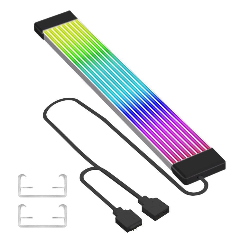 Гибкая световая панель 5V 3Pin, 8-контактные/24-контактные удлинители RGB-кабелей для блока питания, гибкая светодиодная лента, DIY-набор для блока питания компьютера