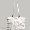 Textured Stylish Commuter Tote Bag Large Capacity Pleated Single Shoulder Crossbody Bag Simple All-in-one Women's Bag