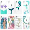 Mermaids Girl Fish Flower Phone Case For iPhone X XR XS MAX 8 7 6S 6 S Soft Silicone Back Cover For Apple iPhone 6 S 6S 7 8 Plus