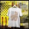 Black History Month T-Shirt Juneteenth Black Independence Kente Flag XL White