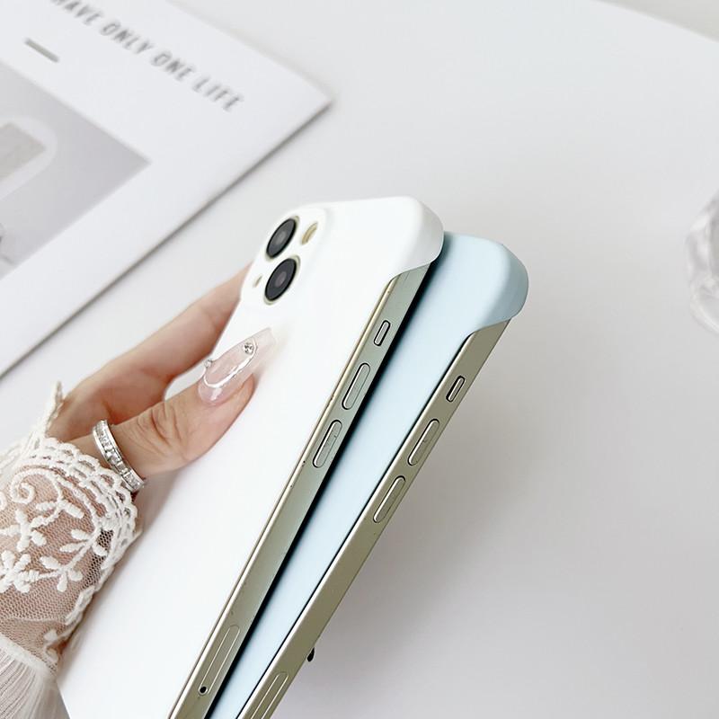 Solid Color Skin Friendly Frameless Case For Huawei Pura 70 Ultra P70 60 50 40 Pro Plus Ultrathin Anti-Fingerprints Shockproof Hard PC Matte Cover