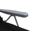 Folding Garden Chairs with Cushions 2 pcs Black