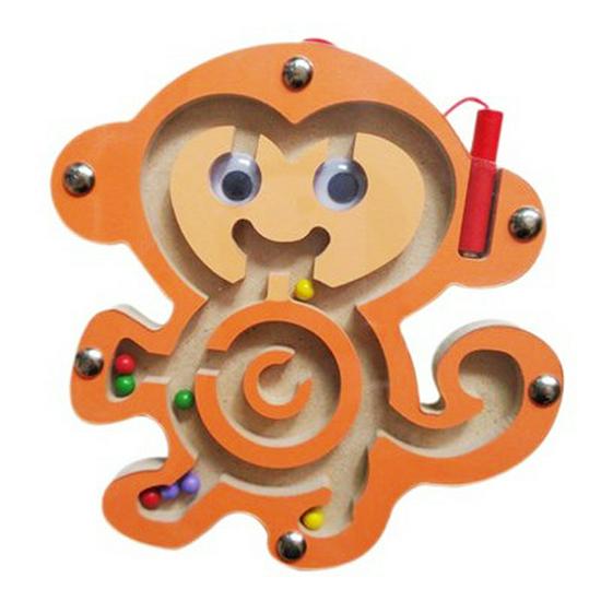 Магнитный шарик-лабиринт для детей: Маленькие рисунки животных для дошкольников