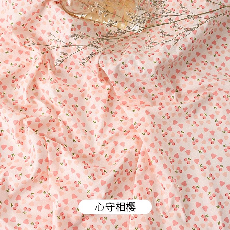 0,5 м/2 м Ткань из чистого хлопка в деревенском стиле с мелким цветочным принтом для шитья платьев, декоративная ткань, ткани для одежды ручной работы DIY