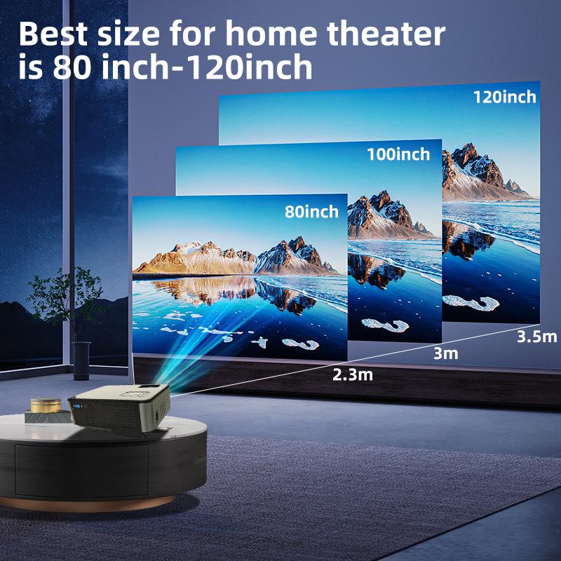 C9 Android Projector 1920*1080P Support 4K Videos Via HDMI Home Cinema Movie Video Projector