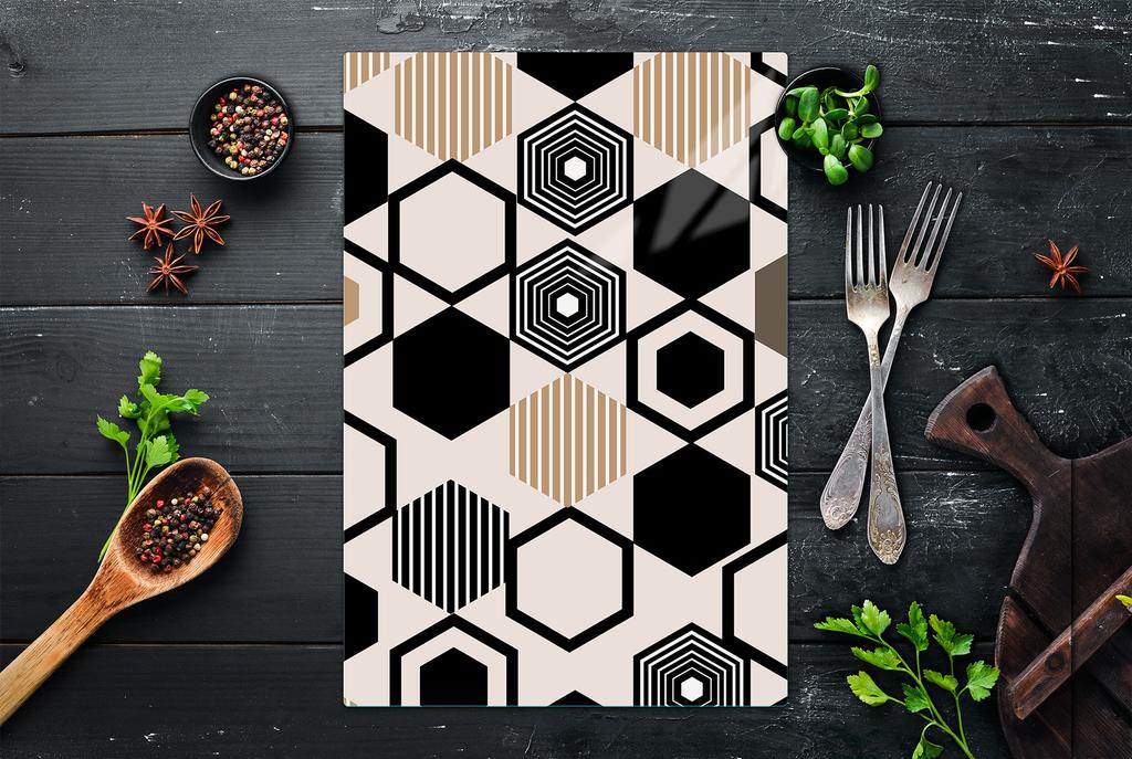 GLASS CUTTING BOARD 35x52 Pattern