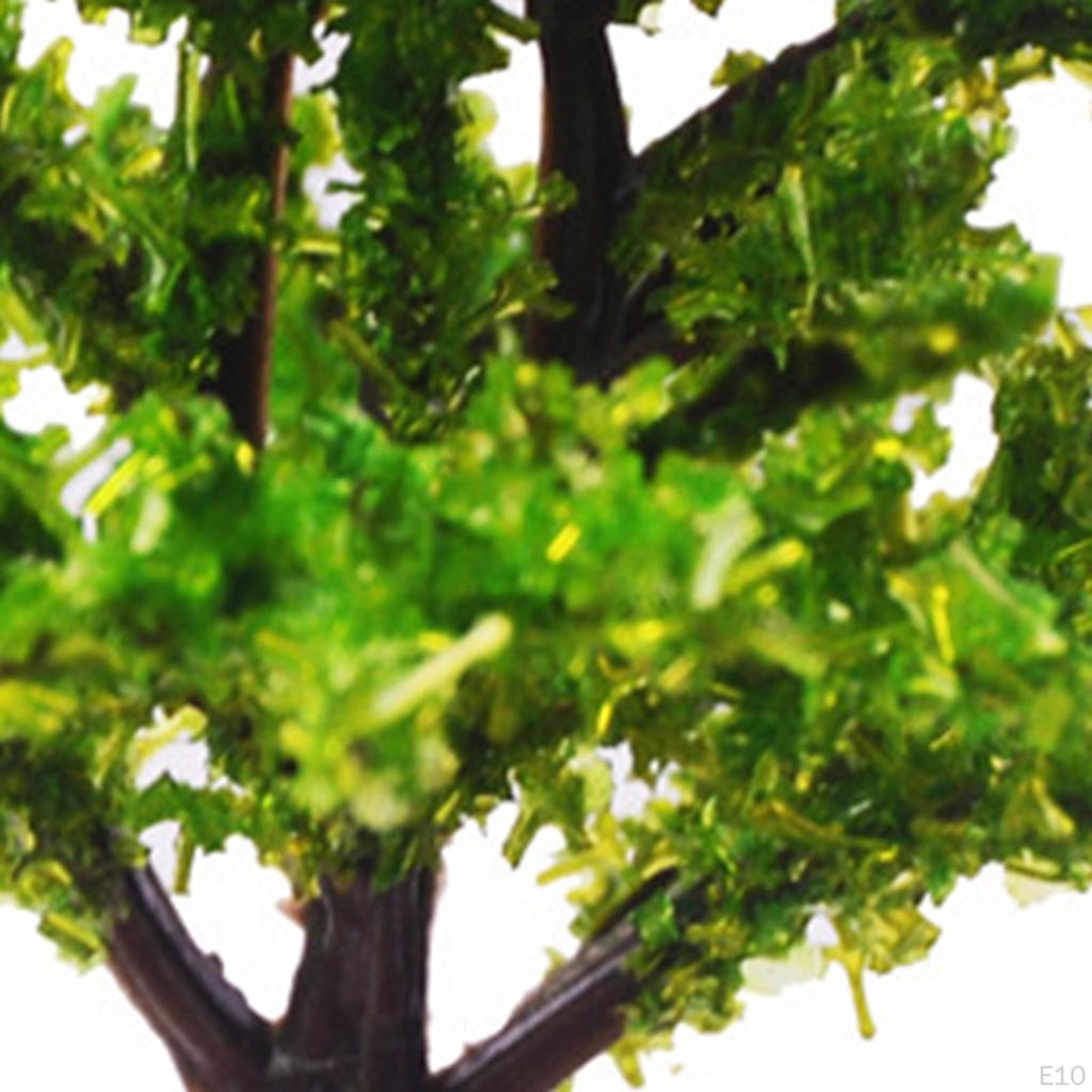 10 Pieces Landscape Miniature Trees, Railroad Scenery Decor Train Trees for Building Model,
