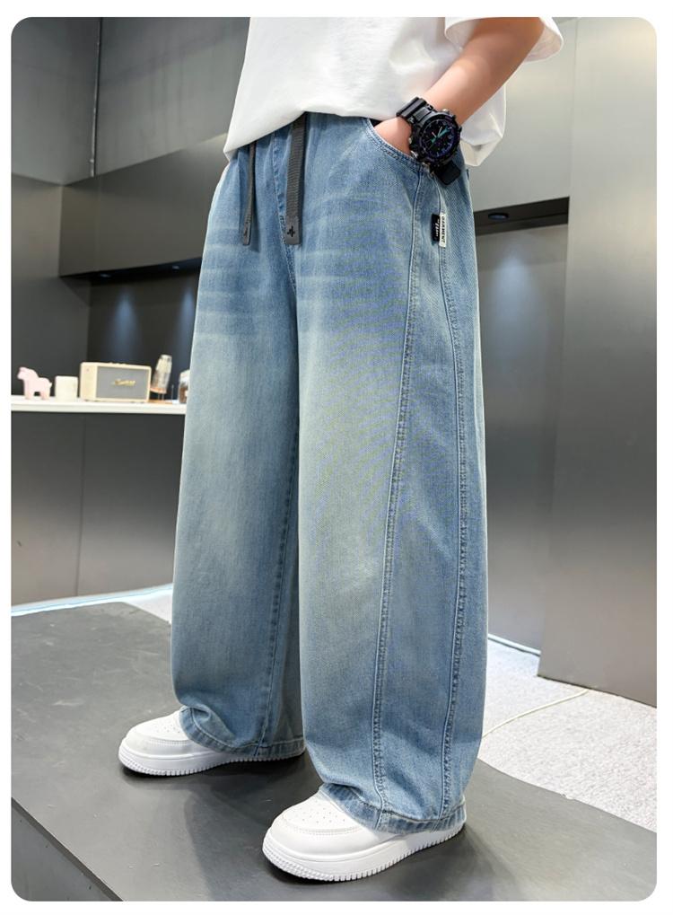 Boys' Mosquito proof Pants Summer Thin 2026 New Style Middle and Large Children's Summer Clothes Boys' Casual Children's Jeans Handsome