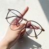 1 шт. очки для чтения с защитой от синего света в сверхлегкой металлической оправе, женские очки для отдыха на открытом воздухе, повседневные очки с защитой от излучения, подарок