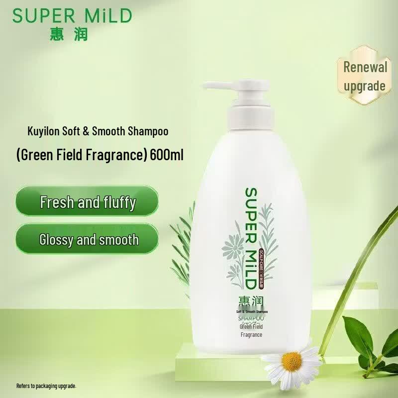 SUPER MiLD Green Field Aroma Shampoo 600ml x 4 Bottles