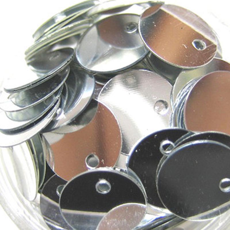 Круглые свободные 16 мм синие блестящие пайетки для шитья, аксессуары для рукоделия с блестками