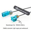 Straight Right Angle Fakra Z Code Female to Female Waterproof Car Stereo Camera Extension Cable Rosenberger Connectors