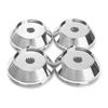 4x For Wheel Center Cap Universal Rim Chrome Hub Cap 68mm No Logo Silver Base