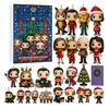 Christmas Toys Advent Calendar 24-Day Countdown Box Multifunctional Holiday Decoration for Kids Rooms Cars Houses