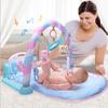 Baby Music Play Mat Baby Gym 0-12 Months Soft Rattles Musical Toys for Babies Play Piano Gym