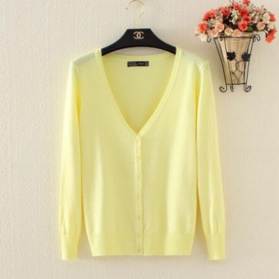 Осень-зима женский тонкий свитер женский вязаный свитер кардиган шаль с длинным рукавом v-образным вырезом короткое пальто