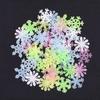 1 Set 50pcs Luminous Snowflake Wall Stickers Kids Room Christmas New Year Home Decor