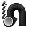 Ac Duct Heat Insulation Air Conditioner Hose Cover, with Tool-free Installation And Adjustable Universal Cover 5.9 Inch Straps, Exhaust Shield,