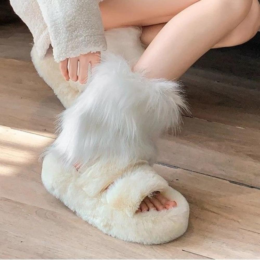 Горячая Девушка Черный Плюшевый Чехол для Ног Субкультура Осень и Зима Плюшевые Гольфы до Икры Женские Широкие Ноги Похудение Женский Чехол для Ног