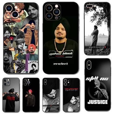 Чехол для телефона индийского рэпера Sidhu Moose Wala для iPhone 17 16,15,14,13,12,11,Pro,XS,Max,XR,Plus,Mini Мягкий силикон Черный Ударопрочный