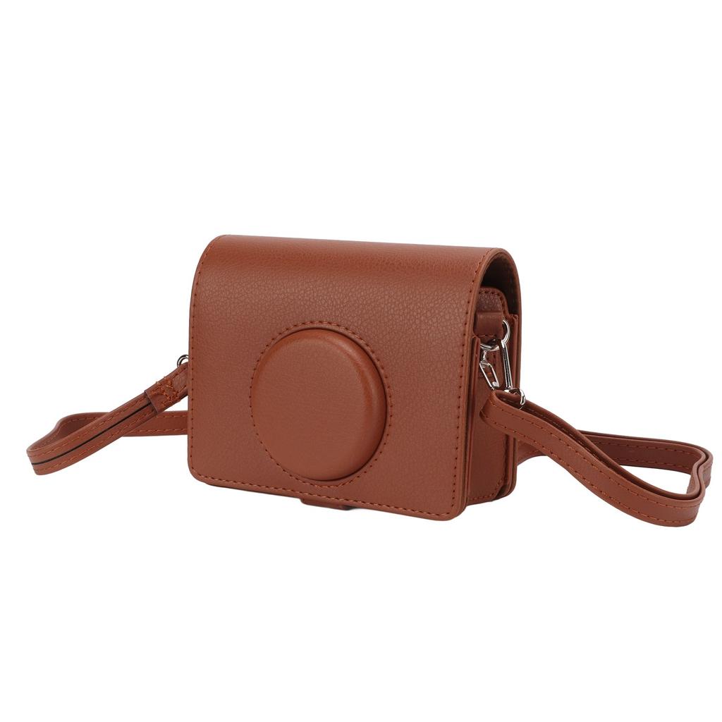 Camera Case Fashion PU Leather Protection Bag with Shoulder Strap for Fuji Instax Mini Evo Camera