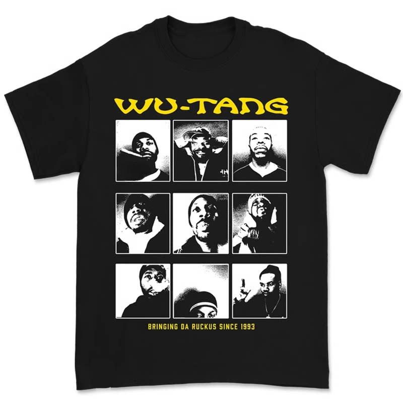 ZX Легендарная Хип-Хоп Группа Wu Tang Clan Повседневная Футболка Мужская и Женская Роскошный Бренд Группы Топ 2026 Новая Группа