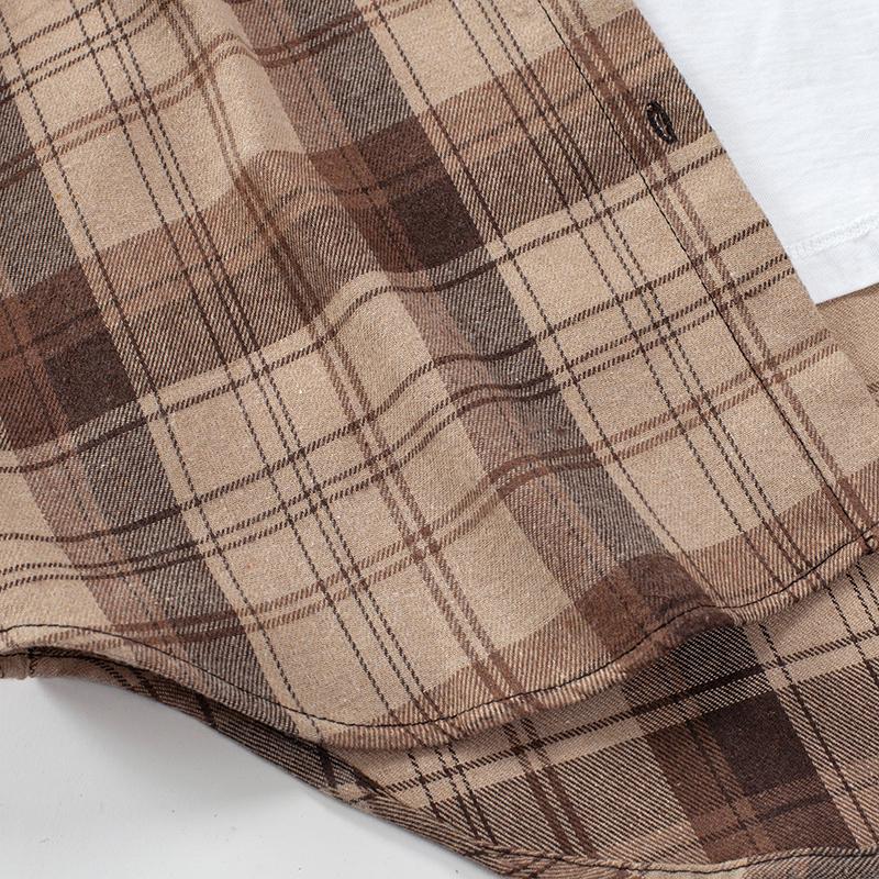 Spring Women Long Sleeve Plaid Shirts Casual Loose Lapel Turn Down Collar Blouses Tops