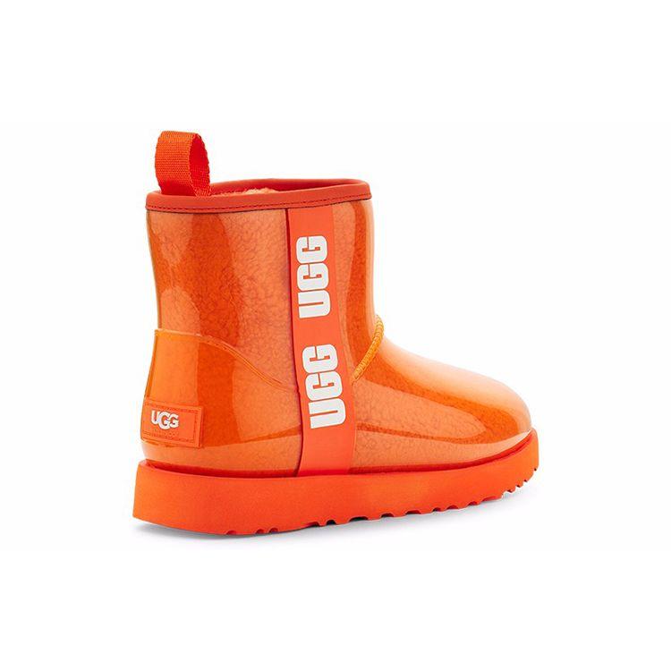UGG Классические прозрачные мини-водонепроницаемые теплые прочные нескользящие модные простые короткие зимние ботинки женские сапоги оранжевого цвета 1113190-OGS