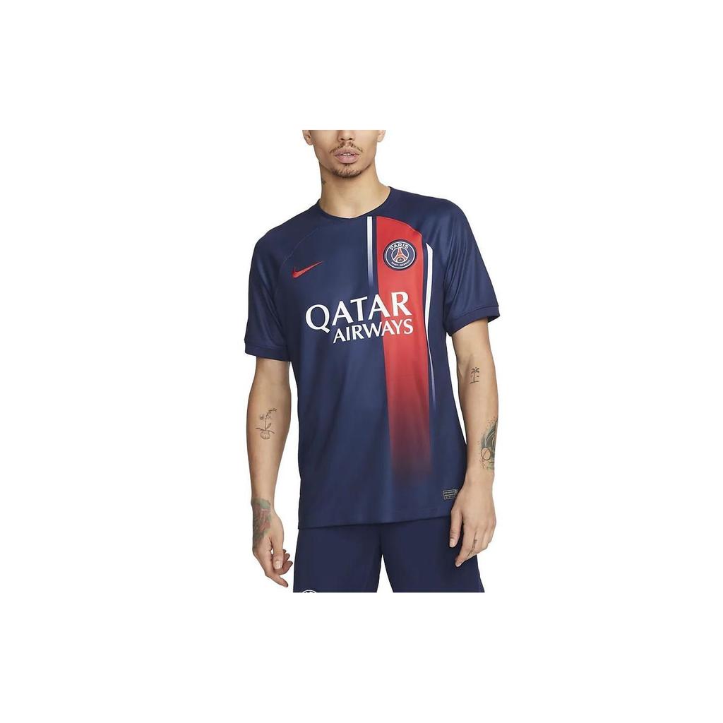 Nike Домашняя футболка PSG Stadium Dri-FIT Midnight Navy/University Красные мужские футболки Синие DX2694-411